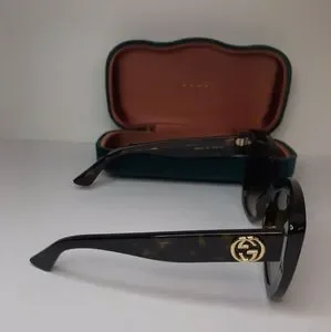New - ? Original Gucci Light Brown Butterfly Ladies Sunglasses GG0327S 002 Gucci Light Brown Butterfly Ladies Sunglasses GG0327S 002 52  main image 2